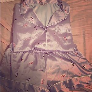 Satin VS Shorts and Short Sleeve PJ Set